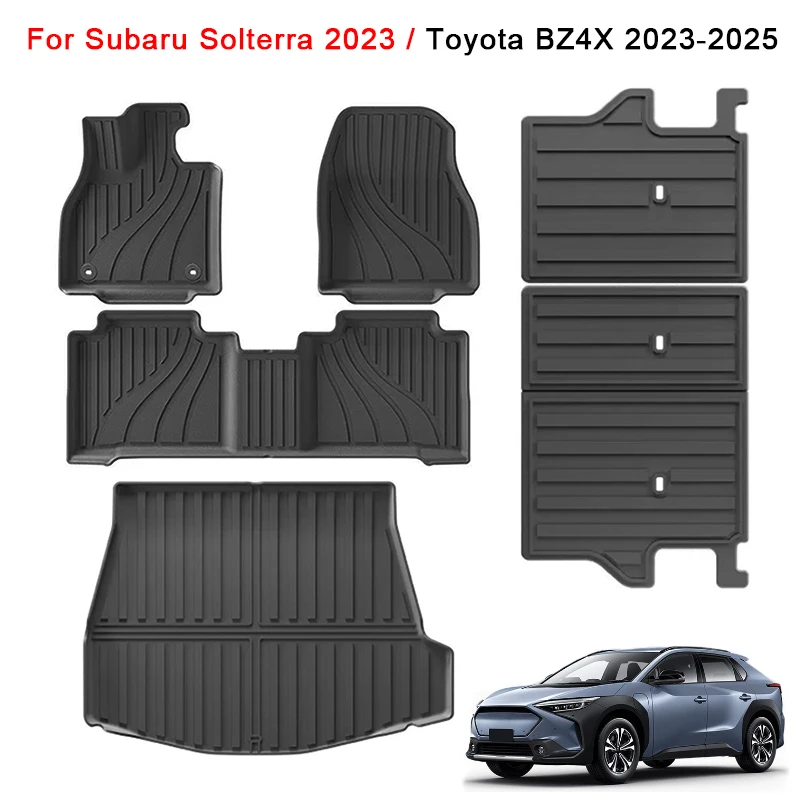 LHD for Subaru Solterra for Toyota BZ4X 2023 2024 2025 TPE 3D Car Floor Mats Cargo Liner Trunk/Backrest Pad Waterproof Black
LHD for Subaru Solterra for Toyota BZ4X 2023 2024 2025 TPE 3D Car Floor Mats Cargo Liner Trunk/Backrest Pad Waterproof Black