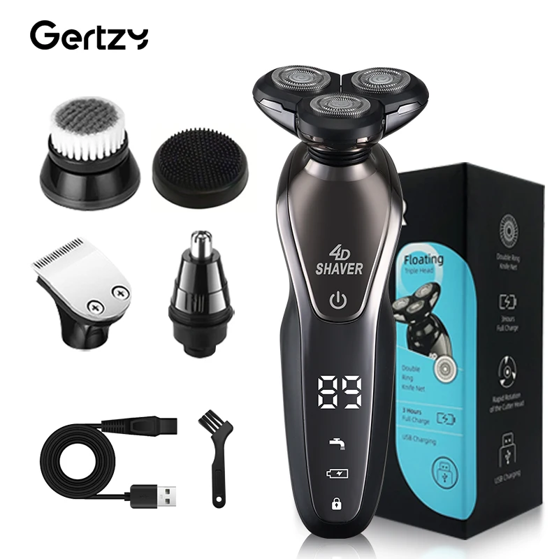 5-in-1 men's electric shaver, USB charging, accessories for nose hair, hair cutting, facial cleansing, and exfoliation
5-in-1 men's electric shaver, USB charging, accessories for nose hair, hair cutting, facial cleansing, and exfoliation