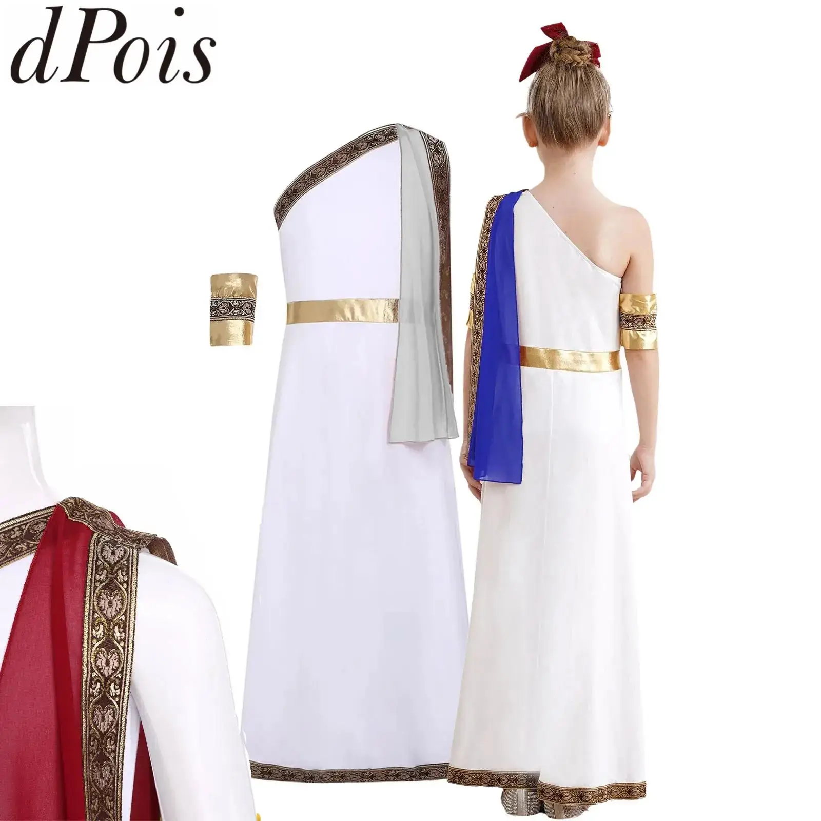 Детское платье принцессы для косплея на Хэллоуин, древнегреческая римская Афина, богини, платье принцессы для косплея, церковный хор, халат для поклонения, шифоновая туника тога
Детское платье принцессы для косплея на Хэллоуин, древнегреческая римская Афина, богини, платье принцессы для косплея, церковный хор, халат для поклонения, шифоновая туника тога