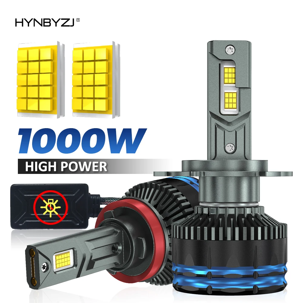 HYNBYZJ H11 H4 LED Headlight 1000W 1200000LM H7 Auto Diode Fog Lamp Plug&Play 12/24V H8 H1 30PCS 8890 CSP HB3 9005 HB4 9006 9012
HYNBYZJ H11 H4 LED Headlight 1000W 1200000LM H7 Auto Diode Fog Lamp Plug&Play 12/24V H8 H1 30PCS 8890 CSP HB3 9005 HB4 9006 9012