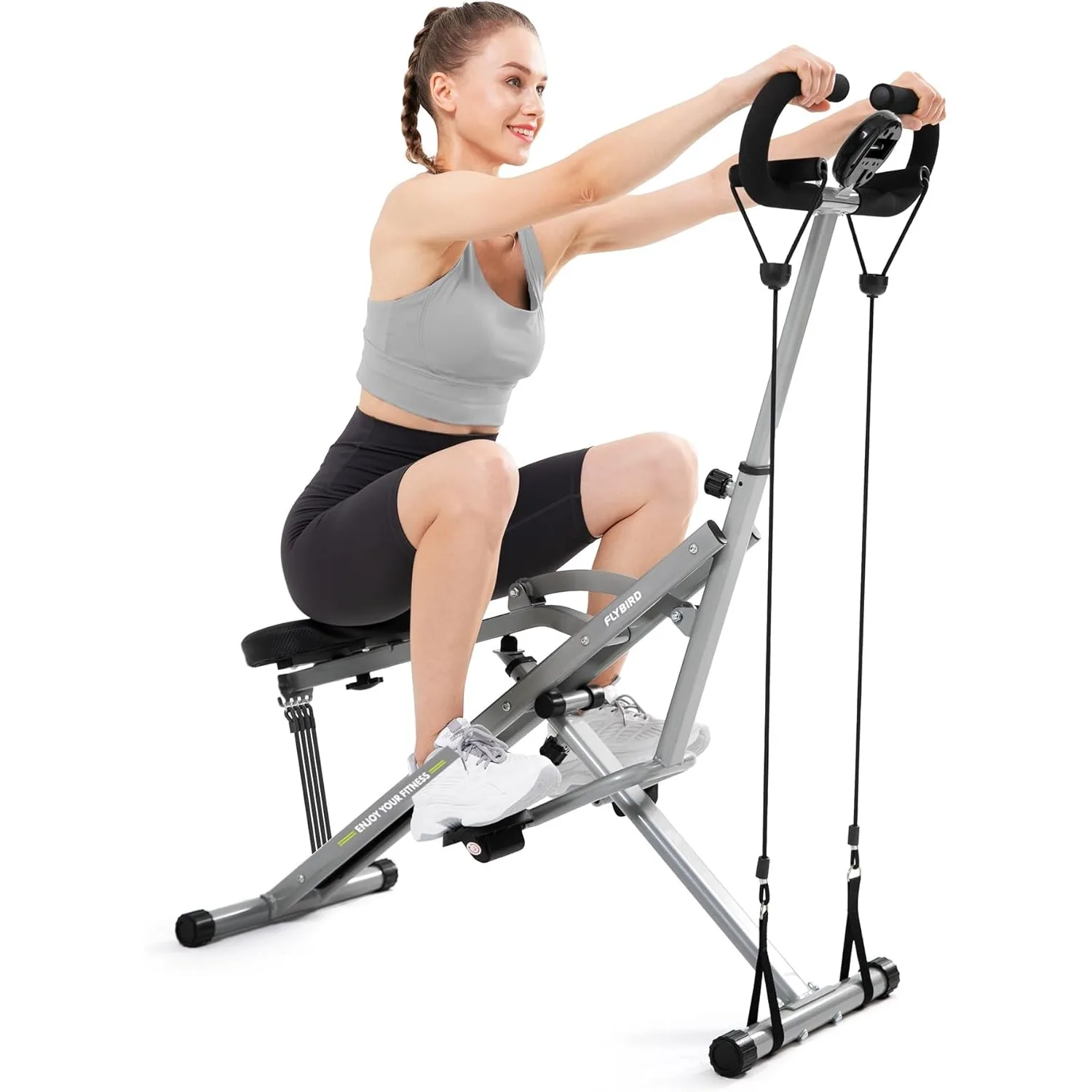 FLYBIRD Squat Machine,Ride Rowing Machine for Glute Core Legs Cardio Exercise,4 Adjustable Resistance Levels,Foldable&Easy Setup
FLYBIRD Squat Machine,Ride Rowing Machine for Glute Core Legs Cardio Exercise,4 Adjustable Resistance Levels,Foldable&Easy Setup