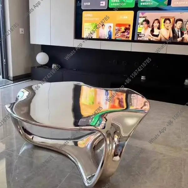 stainless steel electroplating irregular creative round coffee table coffee table Italian designer fashion
stainless steel electroplating irregular creative round coffee table coffee table Italian designer fashion