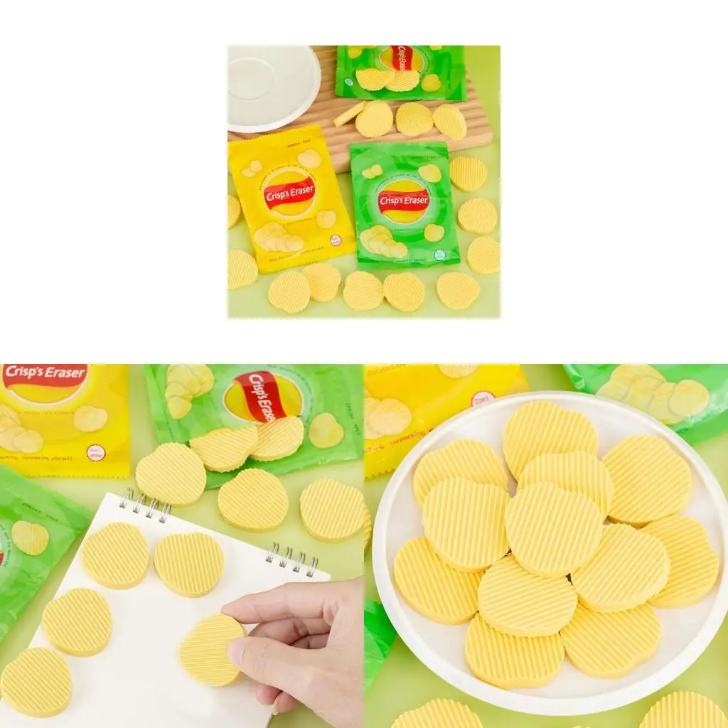8PCS Novelty Crisps Shaped Eraser Set For Kids Student Writing Drawing Sketching
8PCS Novelty Crisps Shaped Eraser Set For Kids Student Writing Drawing Sketching