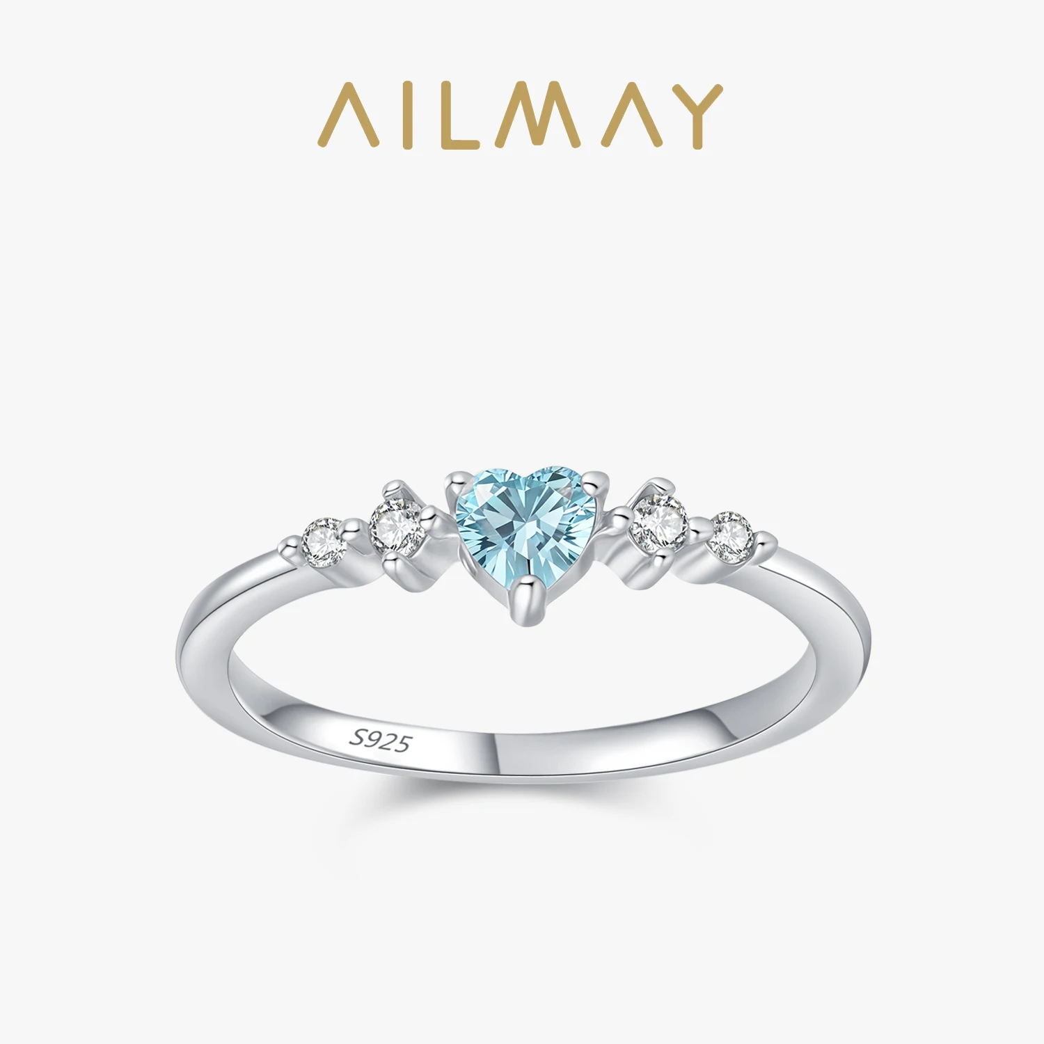 Ailmay 100% 925 Sterling Silver Romantic Heart Of The Ocean Ring For Women Fine Jewelry Fashion Wedding Gift
Ailmay 100% 925 Sterling Silver Romantic Heart Of The Ocean Ring For Women Fine Jewelry Fashion Wedding Gift