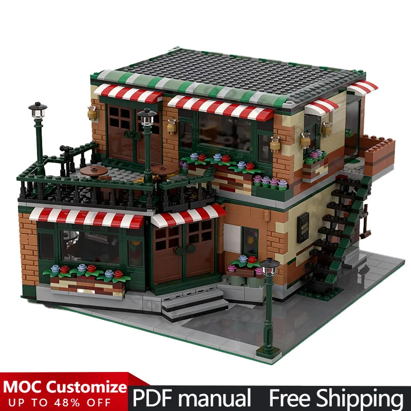 2258 PCS City Engineering Modular Central Perk Cafe & Pub MOC Customize Modular Building Block Simple DIY Boys Assembly Toy Gift
2258 PCS City Engineering Modular Central Perk Cafe & Pub MOC Customize Modular Building Block Simple DIY Boys Assembly Toy Gift