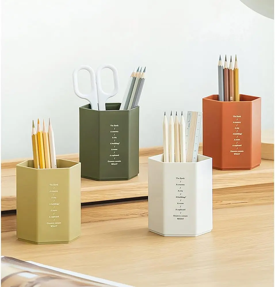 8x10cm Desktop Pen Holder Hexagonal Desktop Storage Box For Stationery Cosmetics Toiletry Large Capacity Organizer Holder
8x10cm Desktop Pen Holder Hexagonal Desktop Storage Box For Stationery Cosmetics Toiletry Large Capacity Organizer Holder