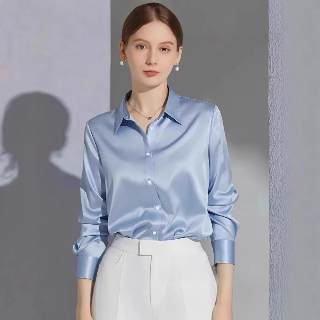 Женская блузка Ele Commute Professional с длинным рукавом, простая, стильная, модная, деловая, повседневная, из аммиачного волокна
Женская блузка Ele Commute Professional с длинным рукавом, простая, стильная, модная, деловая, повседневная, из аммиачного волокна