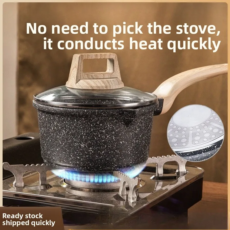 Сковорода для молока с мраморным камнем и антипригарным покрытием - горшок для детского питания из алюминиевого сплава для индукционной/газовой плиты
Сковорода для молока с мраморным камнем и антипригарным покрытием - горшок для детского питания из алюминиевого сплава для индукционной/газовой плиты