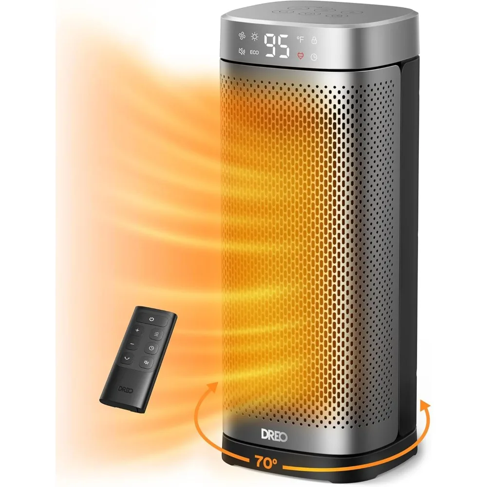 Dreo Space Heaters for Indoor Use 1500W Fast Heating Portable Heaters with Remote Large PTC Ceramic Electric Bedroom 12H Timer
Dreo Space Heaters for Indoor Use 1500W Fast Heating Portable Heaters with Remote Large PTC Ceramic Electric Bedroom 12H Timer