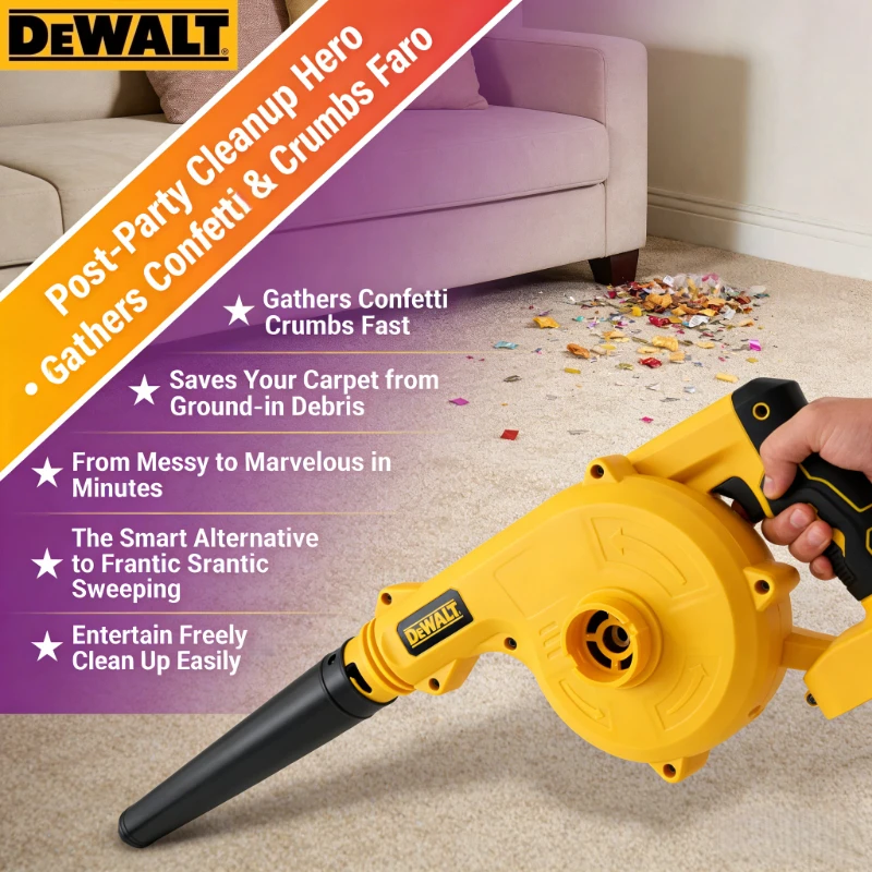 Dewalt 2-in-1 Cordless Blower & Vacuum: Portable Power Tool for Dewalt Batteries (No Battery)
Dewalt 2-in-1 Cordless Blower & Vacuum: Portable Power Tool for Dewalt Batteries (No Battery)