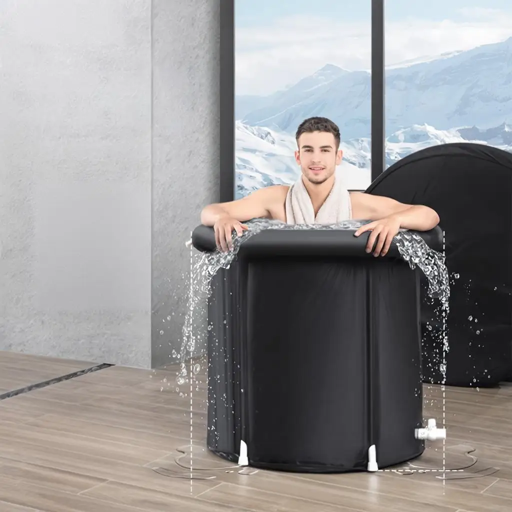 Ice Bath Tub, Cold Water Therapy Plunge Tub for Athletes, Portable Outdoor Ice Barrel Plunge Pool for Recovery, 105 Gal Infla
Ice Bath Tub, Cold Water Therapy Plunge Tub for Athletes, Portable Outdoor Ice Barrel Plunge Pool for Recovery, 105 Gal Infla