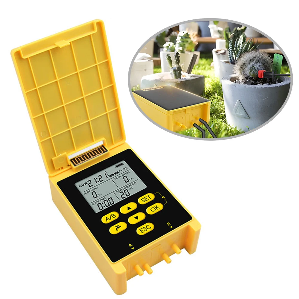 Smart Solar Irrigation Timer Automatic Garden Watering With Rain Sensor Smart Solar Irrigation Timer Solar Dual Pump Timer
Smart Solar Irrigation Timer Automatic Garden Watering With Rain Sensor Smart Solar Irrigation Timer Solar Dual Pump Timer