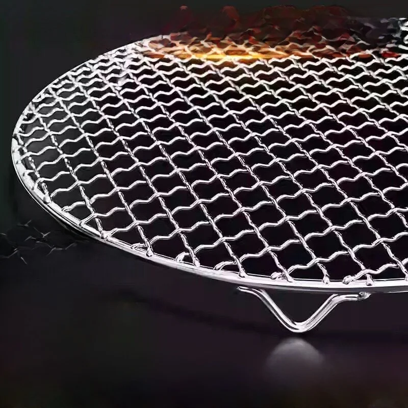 Stainless Steel 304 round BBQ Grill Wire Mesh Thickened Ribbed Surface for Tea Cooking And Meat Roasting Kitchen Baking Tools
Stainless Steel 304 round BBQ Grill Wire Mesh Thickened Ribbed Surface for Tea Cooking And Meat Roasting Kitchen Baking Tools