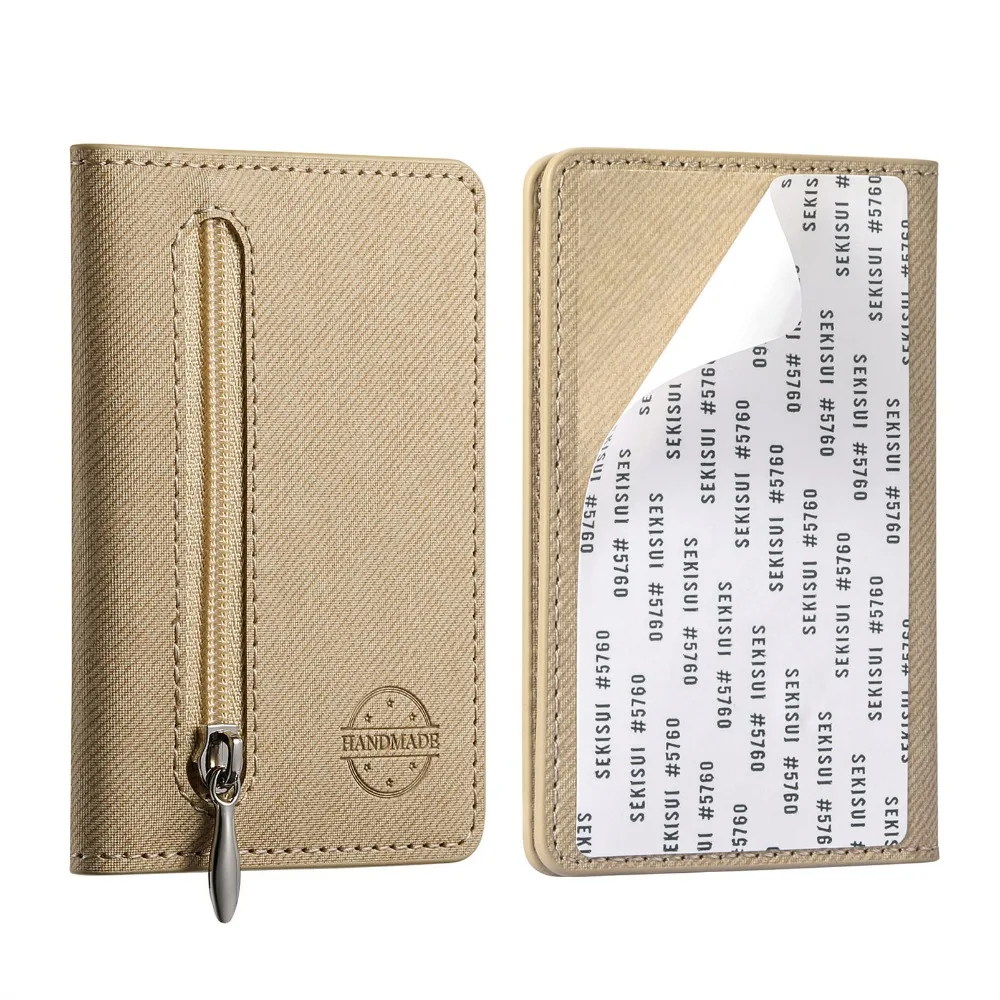 PU Leather Phone Card Bag Self-adhesive RFID Blocking Phone Wallets Solid Color Phone Card Slot Holder Phone Accessories
PU Leather Phone Card Bag Self-adhesive RFID Blocking Phone Wallets Solid Color Phone Card Slot Holder Phone Accessories