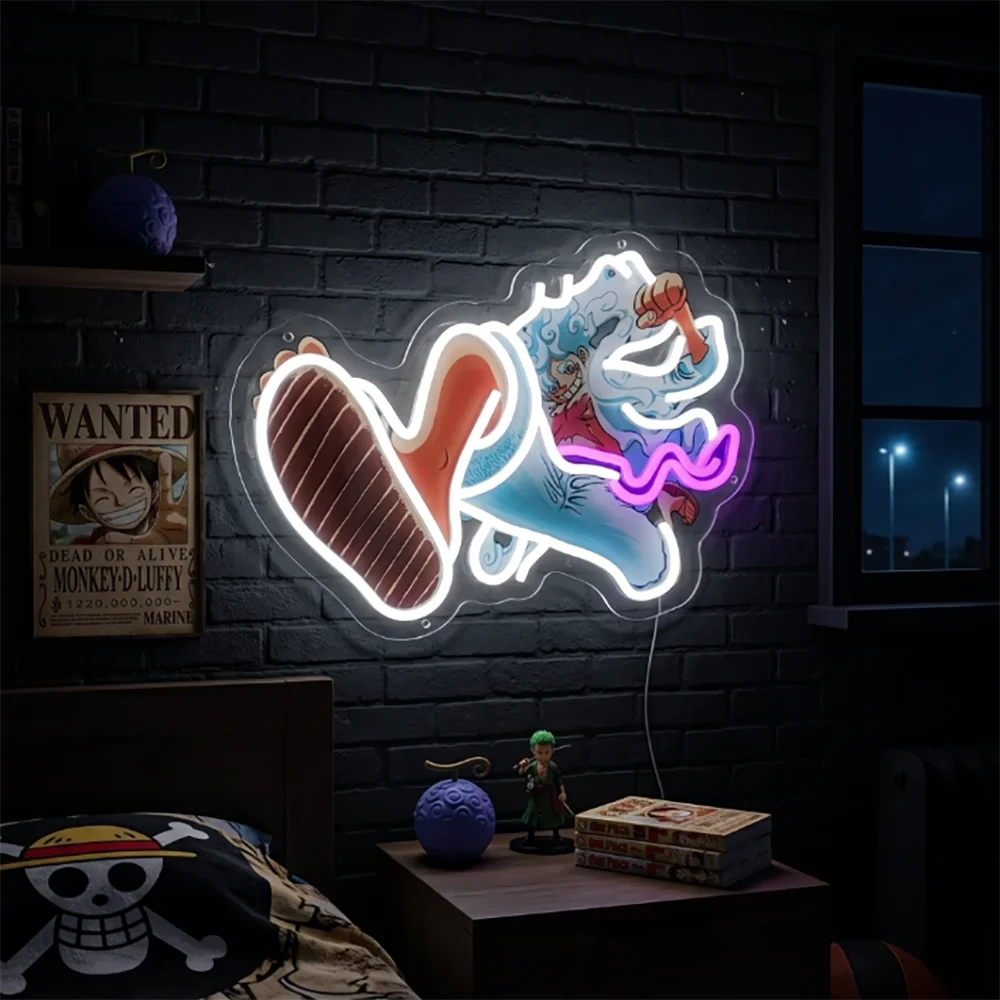 One Piece Luffy Gear 5 LED Neon Sign, Anime Wall Art Light for Bedroom, Living Room, Gaming Setup,Gift for Anime Lovers
One Piece Luffy Gear 5 LED Neon Sign, Anime Wall Art Light for Bedroom, Living Room, Gaming Setup,Gift for Anime Lovers