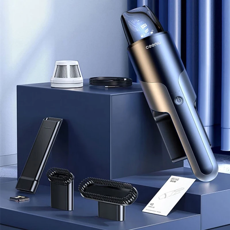Handheld Car Vacuum Cleaner Strong Suction HEPA Filter Type-C Fast Charge Portable Cordless Vacuum Cleaner
Handheld Car Vacuum Cleaner Strong Suction HEPA Filter Type-C Fast Charge Portable Cordless Vacuum Cleaner