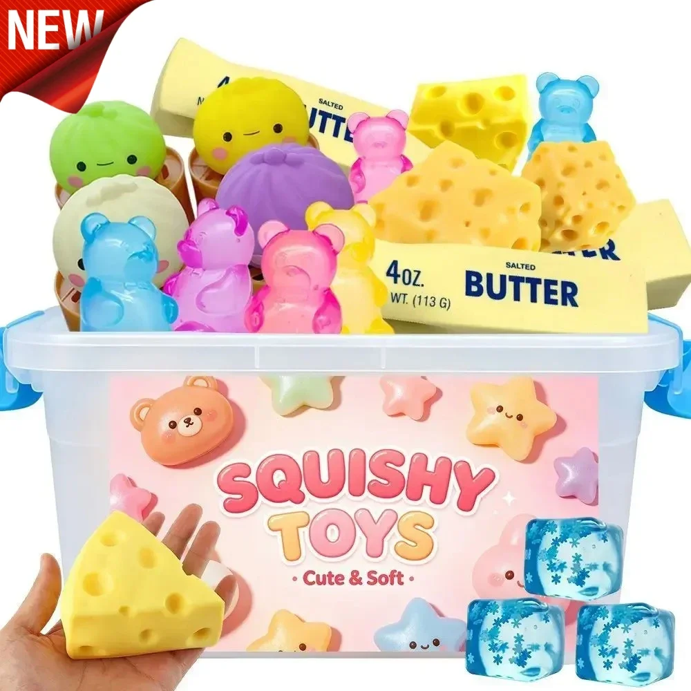 Multi Slow-Rising Squishy, Random Includes: Cheese Squeeze Toys, Steamed Buns And Dumplings,Long Butter Bread,Bear Squishy Toys
Multi Slow-Rising Squishy, Random Includes: Cheese Squeeze Toys, Steamed Buns And Dumplings,Long Butter Bread,Bear Squishy Toys
