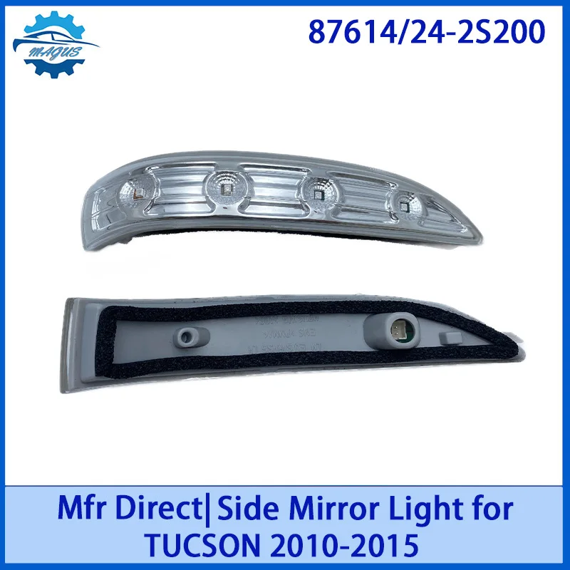 【For 87614/24-2S200 HYUNDAI TUCSON 2010-2015 】Factory Direct LED Side Mirror Turn Signal | Plug & Play Waterproof Replacement
【For 87614/24-2S200 HYUNDAI TUCSON 2010-2015 】Factory Direct LED Side Mirror Turn Signal | Plug & Play Waterproof Replacement