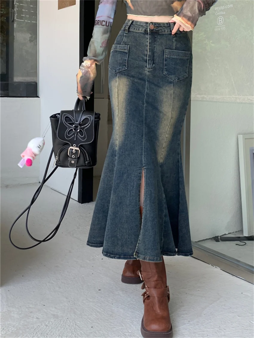 Alien Kitty Women Chic Trumpets Skirts Denim Autumn Camping Daily Slim Split Jeanswear 2023 Mermaid High Street Office Lady
Alien Kitty Women Chic Trumpets Skirts Denim Autumn Camping Daily Slim Split Jeanswear 2023 Mermaid High Street Office Lady