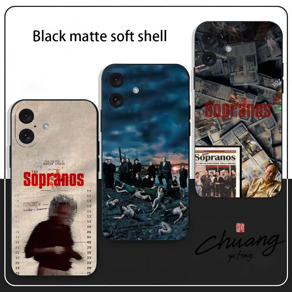 The S-Sopranos TV Phone Case Stylish black matte TPU case for 11-16. Anti-slip and wear-resistant
The S-Sopranos TV Phone Case Stylish black matte TPU case for 11-16. Anti-slip and wear-resistant