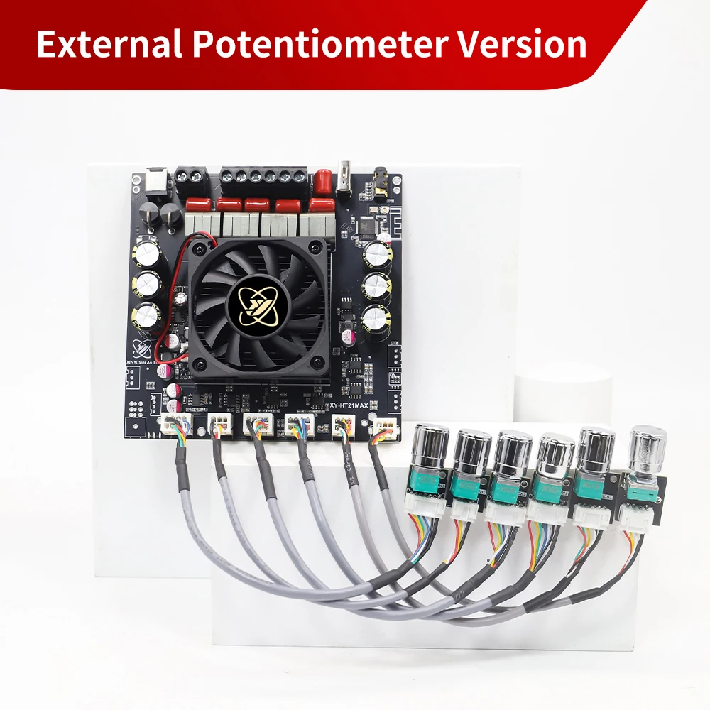 XY-HT21MAX 2.1 Channel Bluetooth Amplifier Board DC 12-42V TPA3223 Chip 200W*2+400W Bass/Treble Control Hi-Fi Audio Module
XY-HT21MAX 2.1 Channel Bluetooth Amplifier Board DC 12-42V TPA3223 Chip 200W*2+400W Bass/Treble Control Hi-Fi Audio Module