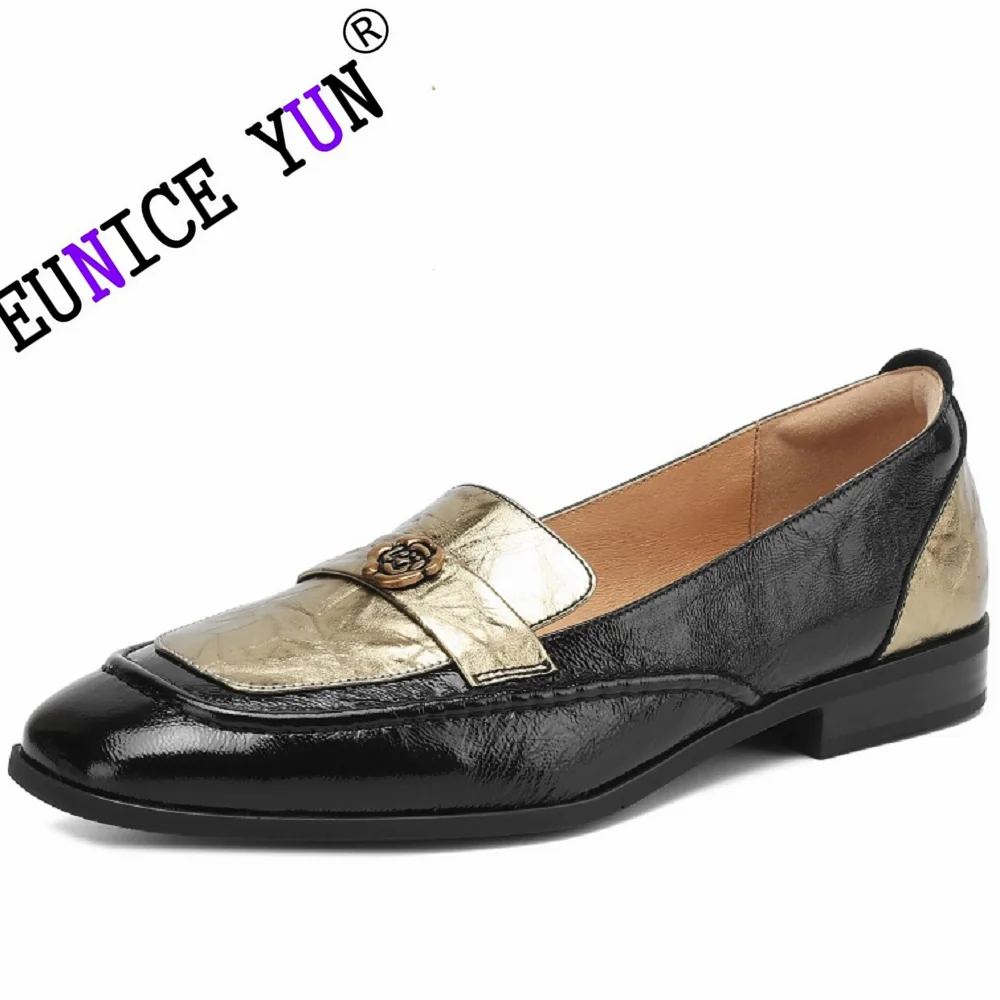 【EUNICE YUN】Handmade Genuine Leather Square Toe Women Flat Shoes Spring Autumn Classic Ladie Flats All Match Soft Shoes 34-40
【EUNICE YUN】Handmade Genuine Leather Square Toe Women Flat Shoes Spring Autumn Classic Ladie Flats All Match Soft Shoes 34-40