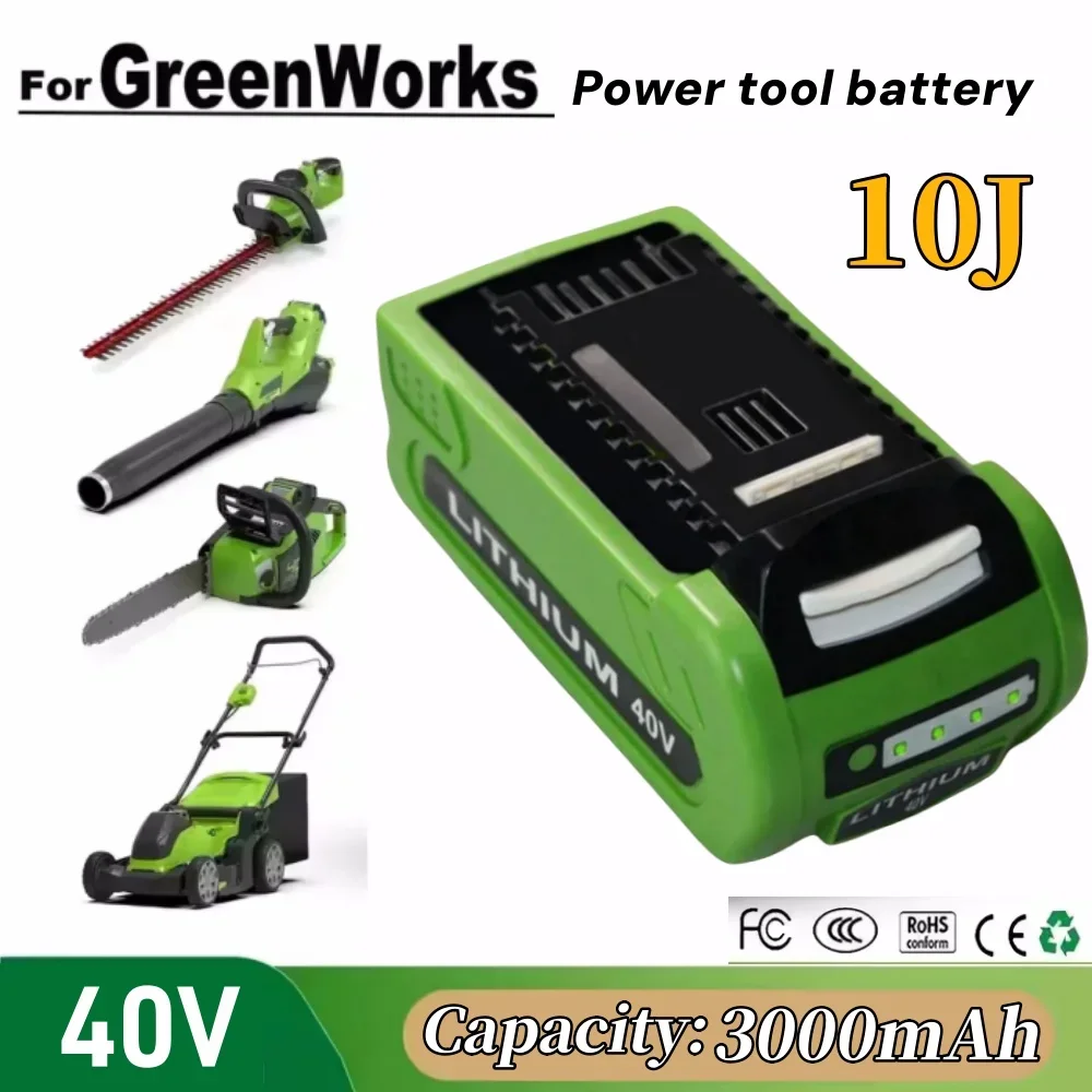 2025 NEW 40V 18650 Li-ion Rechargeable Battery 3.0Ah for GreenWorks 29462 29472 29282 G-MAX GMAX Lawn Mower Power Tools Battery
2025 NEW 40V 18650 Li-ion Rechargeable Battery 3.0Ah for GreenWorks 29462 29472 29282 G-MAX GMAX Lawn Mower Power Tools Battery