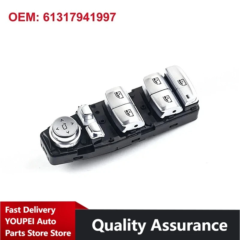 Driver's side window lifter switch is suitable for BMW 3 Series (G20, G80, G28) 5 Series (G30, F90). PN: 61317941997 61315A5AAA6
Driver's side window lifter switch is suitable for BMW 3 Series (G20, G80, G28) 5 Series (G30, F90). PN: 61317941997 61315A5AAA6