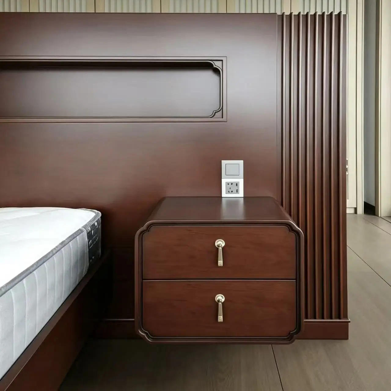 Wooden Chinese Design Adjustable Nightstand for Bedroom Bedside Storage Durable
Wooden Chinese Design Adjustable Nightstand for Bedroom Bedside Storage Durable