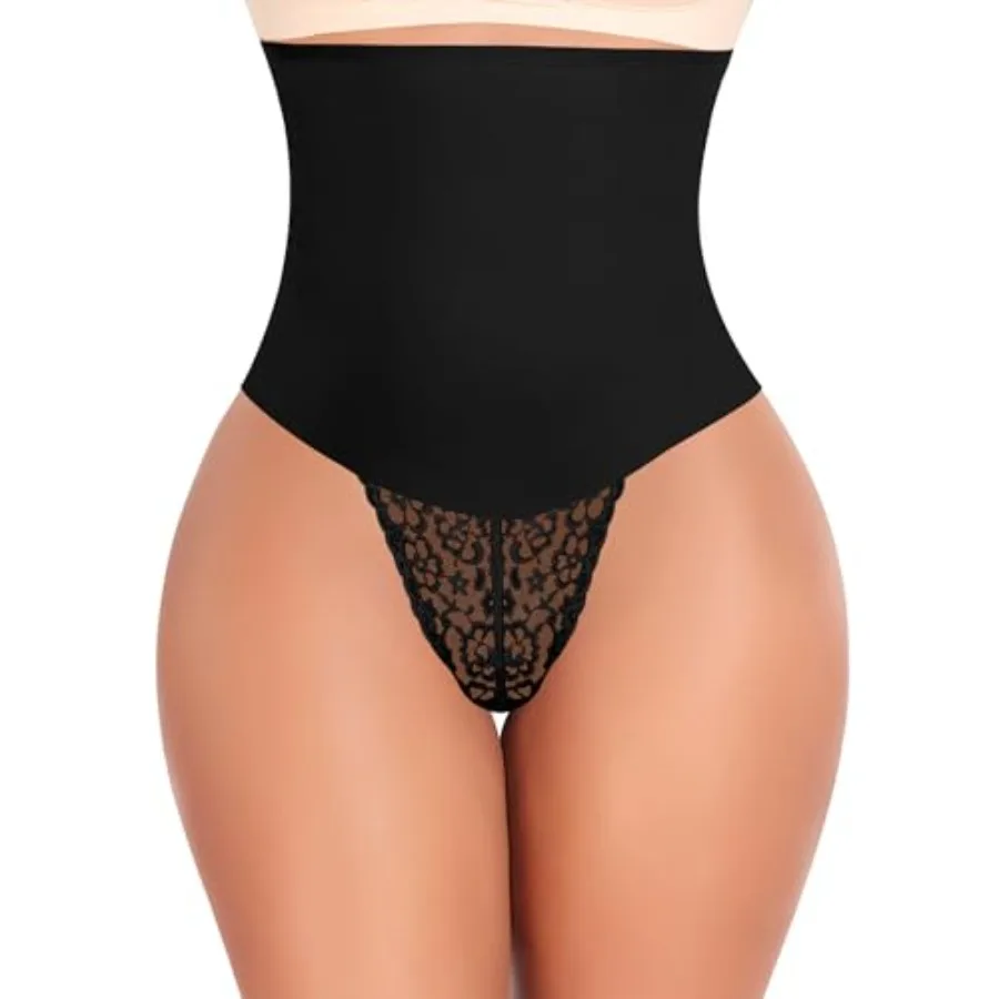 Werena Tummy Control Thong Shapewear for Women Mid High Waisted Body Shaper Underwear Lace Shaping Thong Girdle Panties
Werena Tummy Control Thong Shapewear for Women Mid High Waisted Body Shaper Underwear Lace Shaping Thong Girdle Panties