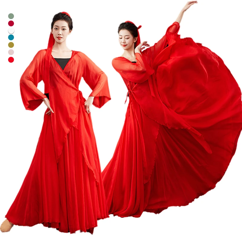 Big Swing Skirt Women's Chinese Classical Dance Ballet Performance Opera Costume Spanish Flamenco Dance Dress Red Maxi Skirts
Big Swing Skirt Women's Chinese Classical Dance Ballet Performance Opera Costume Spanish Flamenco Dance Dress Red Maxi Skirts