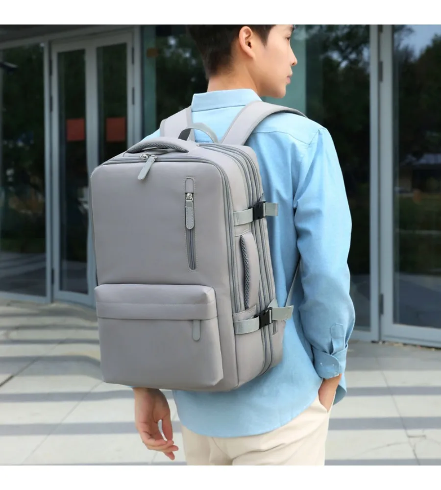 Simple backpack Business travel Large capacity computer backpack Business travel Expandable portable travel bag
Simple backpack Business travel Large capacity computer backpack Business travel Expandable portable travel bag