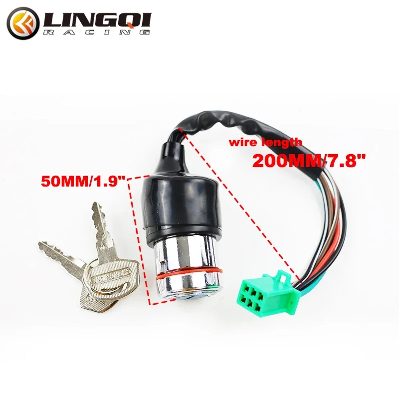 Ignition Starter Switch with 2 Keys 6 Pin Engine Start Switch Ignition Lock Starter Control For Motorcycle ATV Dirt Pit Bike
Ignition Starter Switch with 2 Keys 6 Pin Engine Start Switch Ignition Lock Starter Control For Motorcycle ATV Dirt Pit Bike