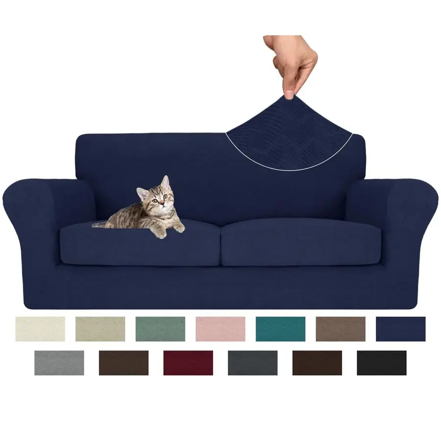 3 Piece Couch Covers for 2 Cushion Couch Sofa Cover, Stretch Loveseat Sofa Slipcovers for Sofas with 2 Large Cushions, Thick Dog
3 Piece Couch Covers for 2 Cushion Couch Sofa Cover, Stretch Loveseat Sofa Slipcovers for Sofas with 2 Large Cushions, Thick Dog