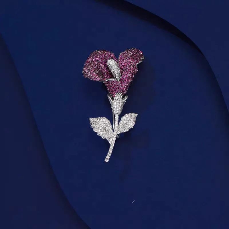 Micro Pave Flower Fashion Brooch Pins For Women Creative New Purple Luxury Handmade Brooches
Micro Pave Flower Fashion Brooch Pins For Women Creative New Purple Luxury Handmade Brooches