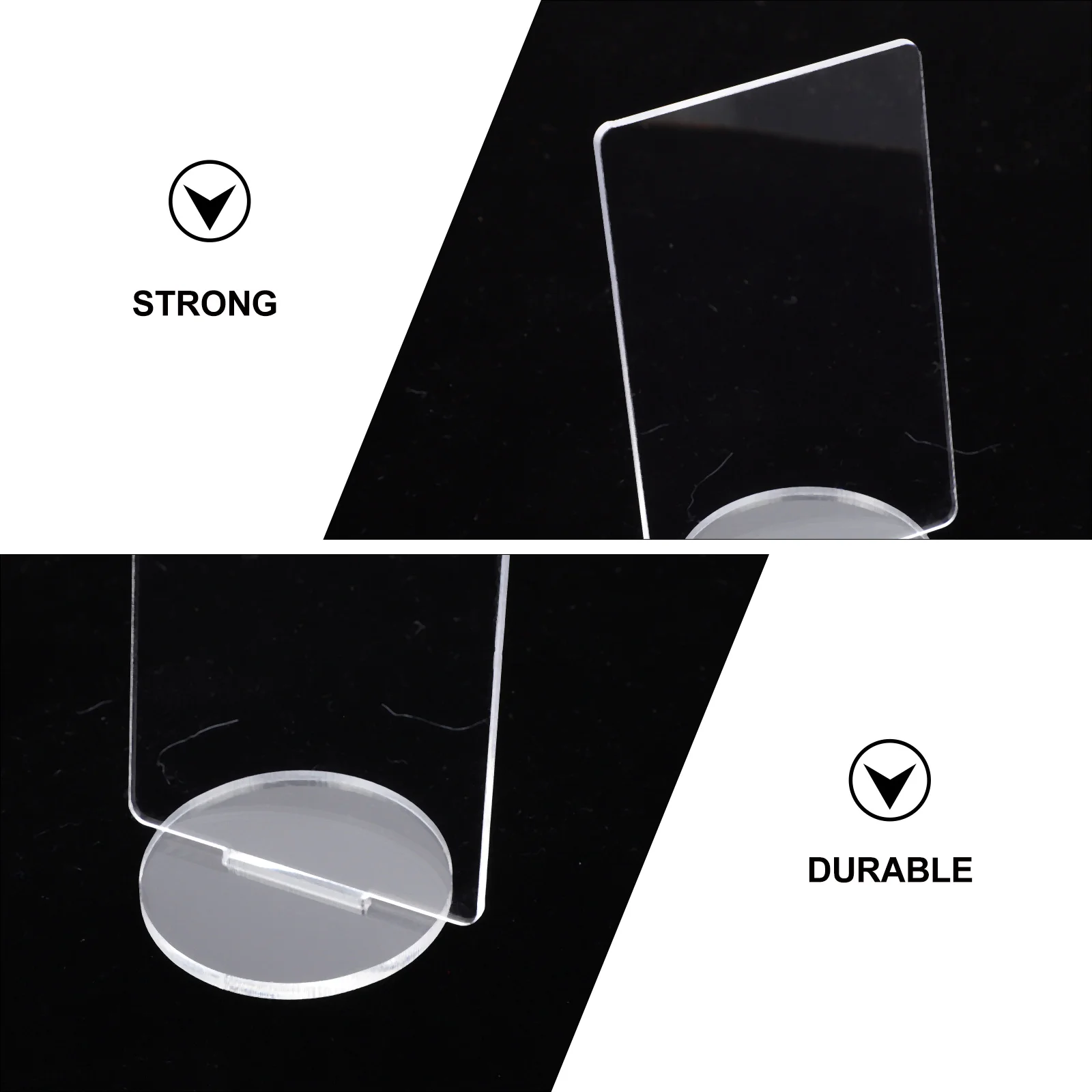 5Pcs High-End Acrylic Stand Base Elegant Simple Menu Card Holders Desktop Sign Holder for Cafe Restaurants
5Pcs High-End Acrylic Stand Base Elegant Simple Menu Card Holders Desktop Sign Holder for Cafe Restaurants