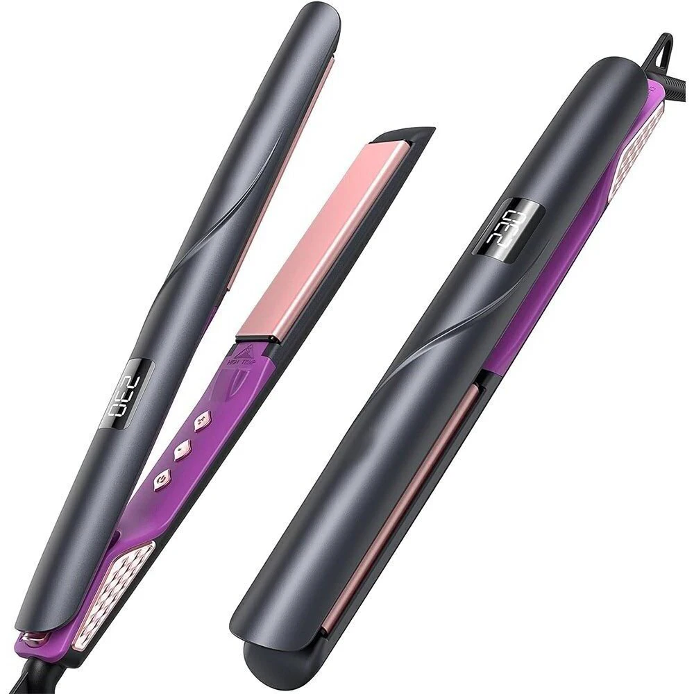 Dual Voltage Professional Ceramic Straightening Curling Iron Flat Iron Hair Straightener 1-inch 2 in 1 Straightener and Curler
Dual Voltage Professional Ceramic Straightening Curling Iron Flat Iron Hair Straightener 1-inch 2 in 1 Straightener and Curler