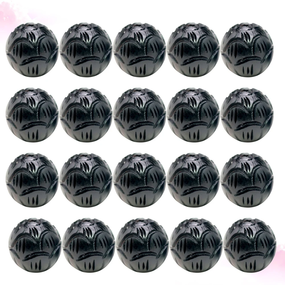 20 Pcs Ebony Beads Buddha Rosary Accessories Carved Wooden DIY Craft Prayer Scattered Bamboo
20 Pcs Ebony Beads Buddha Rosary Accessories Carved Wooden DIY Craft Prayer Scattered Bamboo