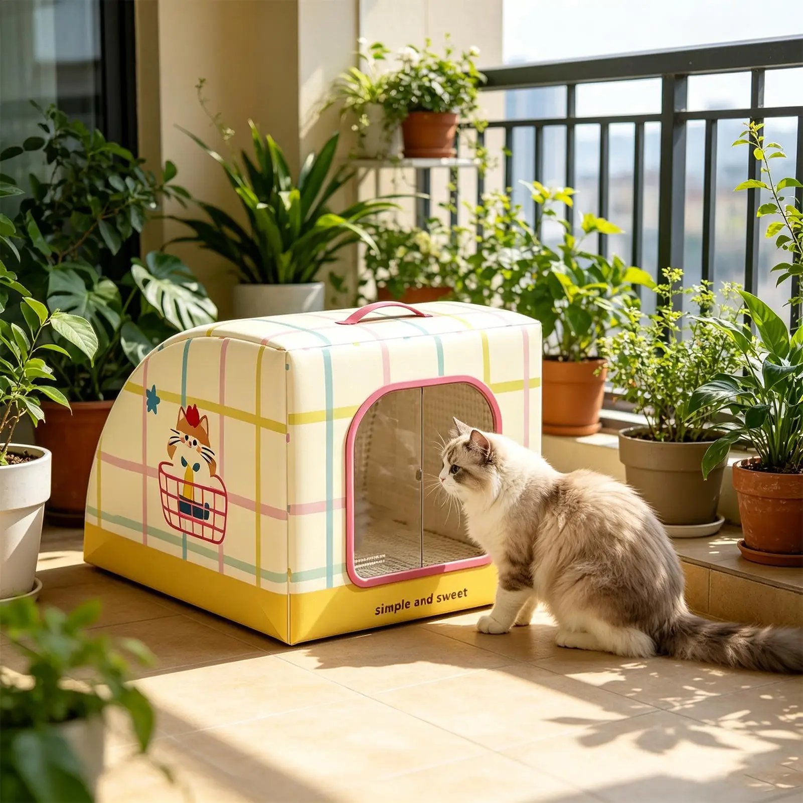 Cooling Dog House Insulated Portable Shelter With Handle Indoor Cat House For Stray Pets Bedroom Living Room Balconies
Cooling Dog House Insulated Portable Shelter With Handle Indoor Cat House For Stray Pets Bedroom Living Room Balconies