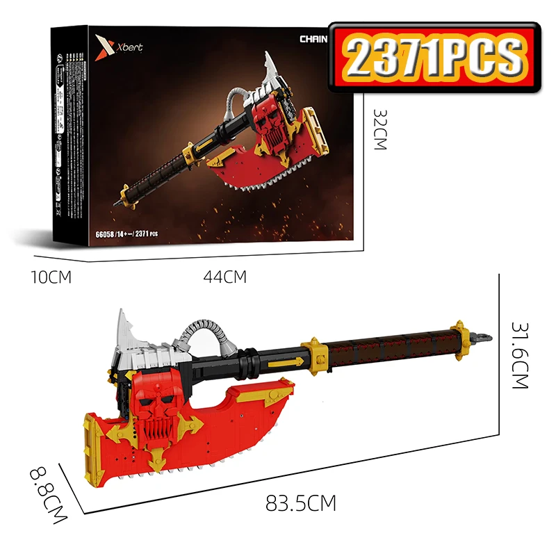 2371PCS Simulation Heavy Duty Powered Battle Axe Building Blocks Skull Axe Brick Set With Motor Desktop Ornament Puzzle Toy Gift
2371PCS Simulation Heavy Duty Powered Battle Axe Building Blocks Skull Axe Brick Set With Motor Desktop Ornament Puzzle Toy Gift
