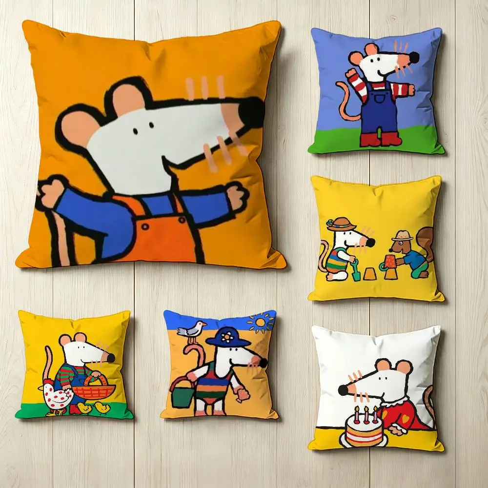 Animated cartoon M-Maisy Mouse Square Double-Sided printed Pillow Case Bedroom Bedside Pillow Sofa Cushion Cover
Animated cartoon M-Maisy Mouse Square Double-Sided printed Pillow Case Bedroom Bedside Pillow Sofa Cushion Cover