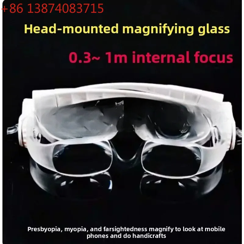 Head Wearing Magnifying Glasses, Elderly Reading and Reading, Phone Electronic Repair Table Special Flower Eye Portable Belt
Head Wearing Magnifying Glasses, Elderly Reading and Reading, Phone Electronic Repair Table Special Flower Eye Portable Belt