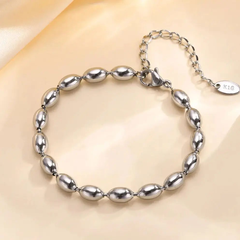 Handmade Chic Silver Color Beads Bracelet Stainless Steel for Women Men Fashionable Jewelry Accessory
Handmade Chic Silver Color Beads Bracelet Stainless Steel for Women Men Fashionable Jewelry Accessory