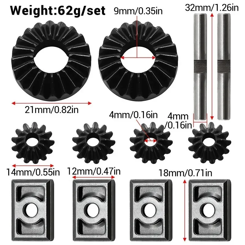 Chromium Steel Universal Differential Gear #ARA310914+ARA310916 For 1/5 KRATON OUTCAST 8S RC Car Upgrade Parts
Chromium Steel Universal Differential Gear #ARA310914+ARA310916 For 1/5 KRATON OUTCAST 8S RC Car Upgrade Parts