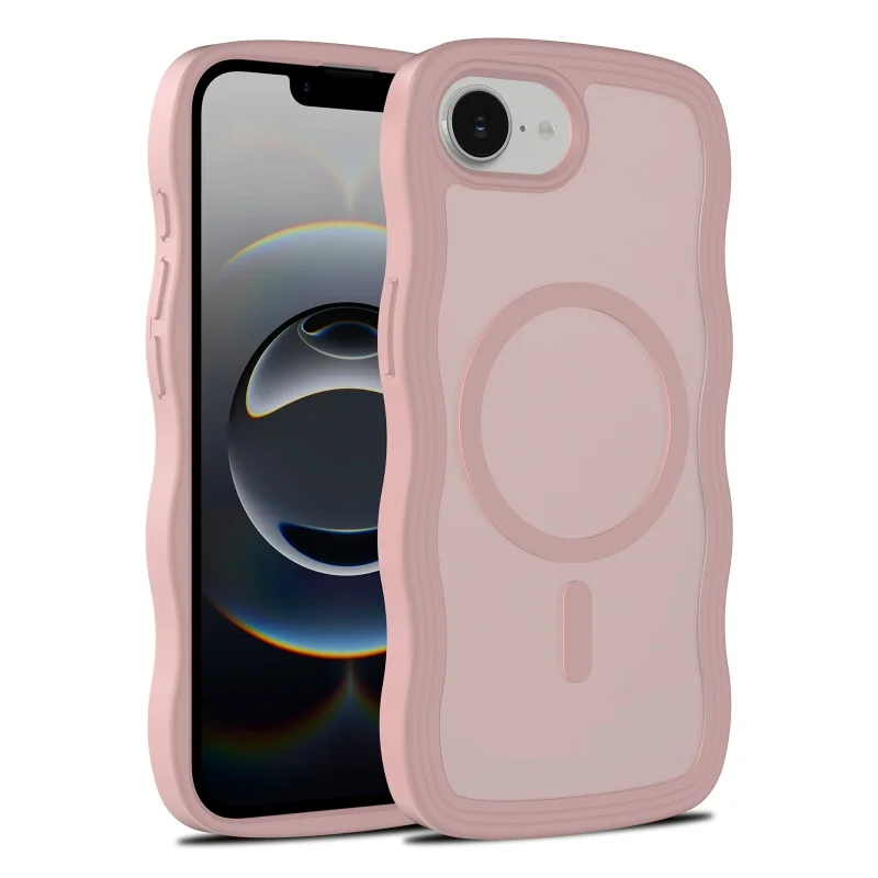 New for IPhone 17e 16e Wave Edge Magnetic Case with Transparent Design and Frosted Finish 2-in-1 Skin-Sense Mobile Phone Case
New for IPhone 17e 16e Wave Edge Magnetic Case with Transparent Design and Frosted Finish 2-in-1 Skin-Sense Mobile Phone Case
