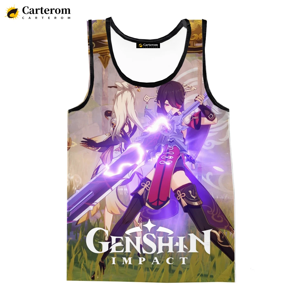2023 Genshin Impact 3D Printing Tank Tops Fashion Popular Sleeveless Shirts Men Casual Streetwear Oversized Quick-drying T-shirt
2023 Genshin Impact 3D Printing Tank Tops Fashion Popular Sleeveless Shirts Men Casual Streetwear Oversized Quick-drying T-shirt