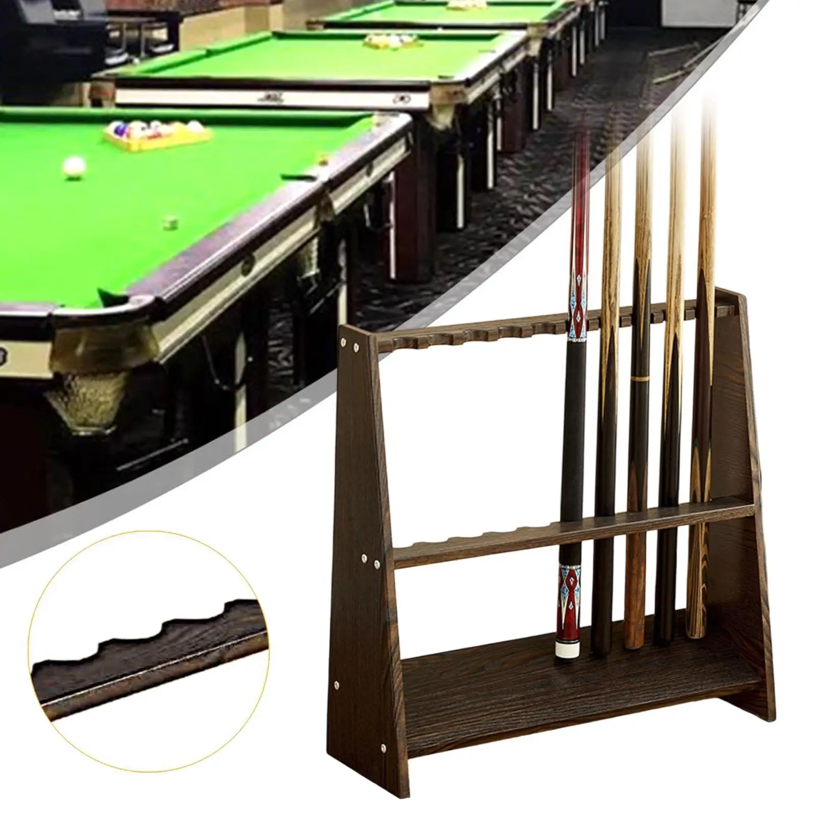Pool Cue Rack Wood Gift for Player Billiards Pool Stick Holder Floor Stand Organizer Rack
Pool Cue Rack Wood Gift for Player Billiards Pool Stick Holder Floor Stand Organizer Rack