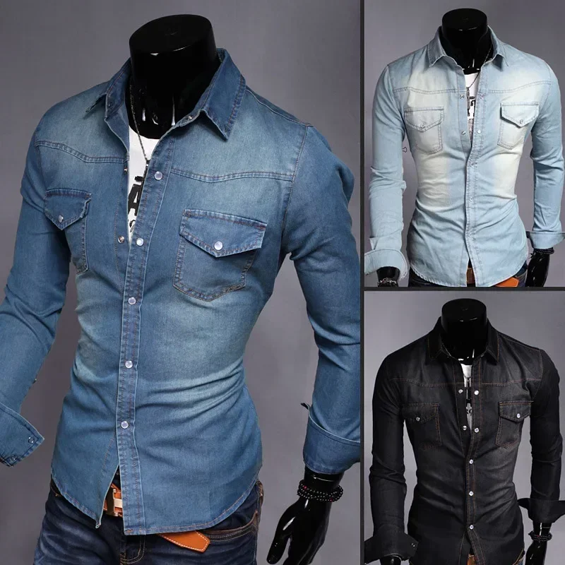 MRMT 2025 Brand New Men's Denim Shirt Gradient Pocket Slim Shirts for Male Long Sleeve Men Tops Shirts Man Washed Denim Shirts
MRMT 2025 Brand New Men's Denim Shirt Gradient Pocket Slim Shirts for Male Long Sleeve Men Tops Shirts Man Washed Denim Shirts