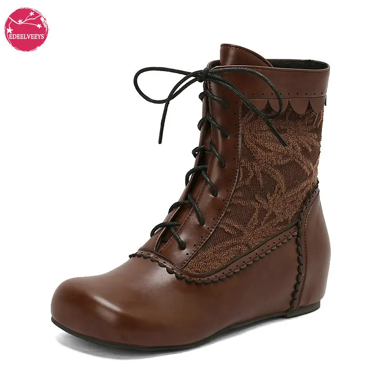 Women's Vintage Victorian Lace-Up Ankle Boots Mid Heel Plus Size Renaissance Bridal Wedding Costume Boots Gothic Character Shoes
Women's Vintage Victorian Lace-Up Ankle Boots Mid Heel Plus Size Renaissance Bridal Wedding Costume Boots Gothic Character Shoes