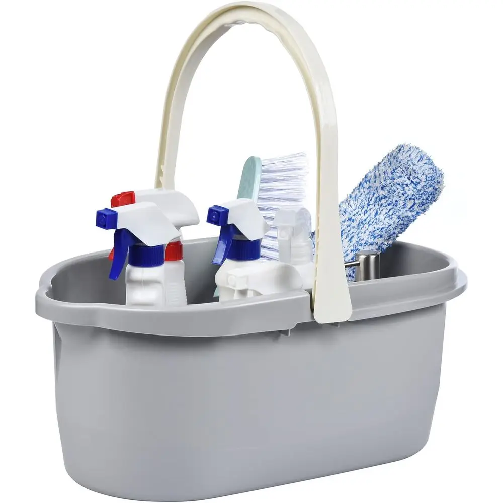 4.5 Gallon Cleaning Bucket, Household Mop Bucket or Cleaning Supplies, Cleaning Caddy Organizer Basket with Handle, 17.1L, Grey
4.5 Gallon Cleaning Bucket, Household Mop Bucket or Cleaning Supplies, Cleaning Caddy Organizer Basket with Handle, 17.1L, Grey